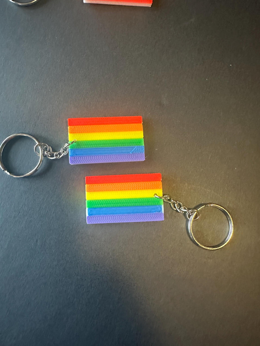 3D Printed Pride Flag Keychains