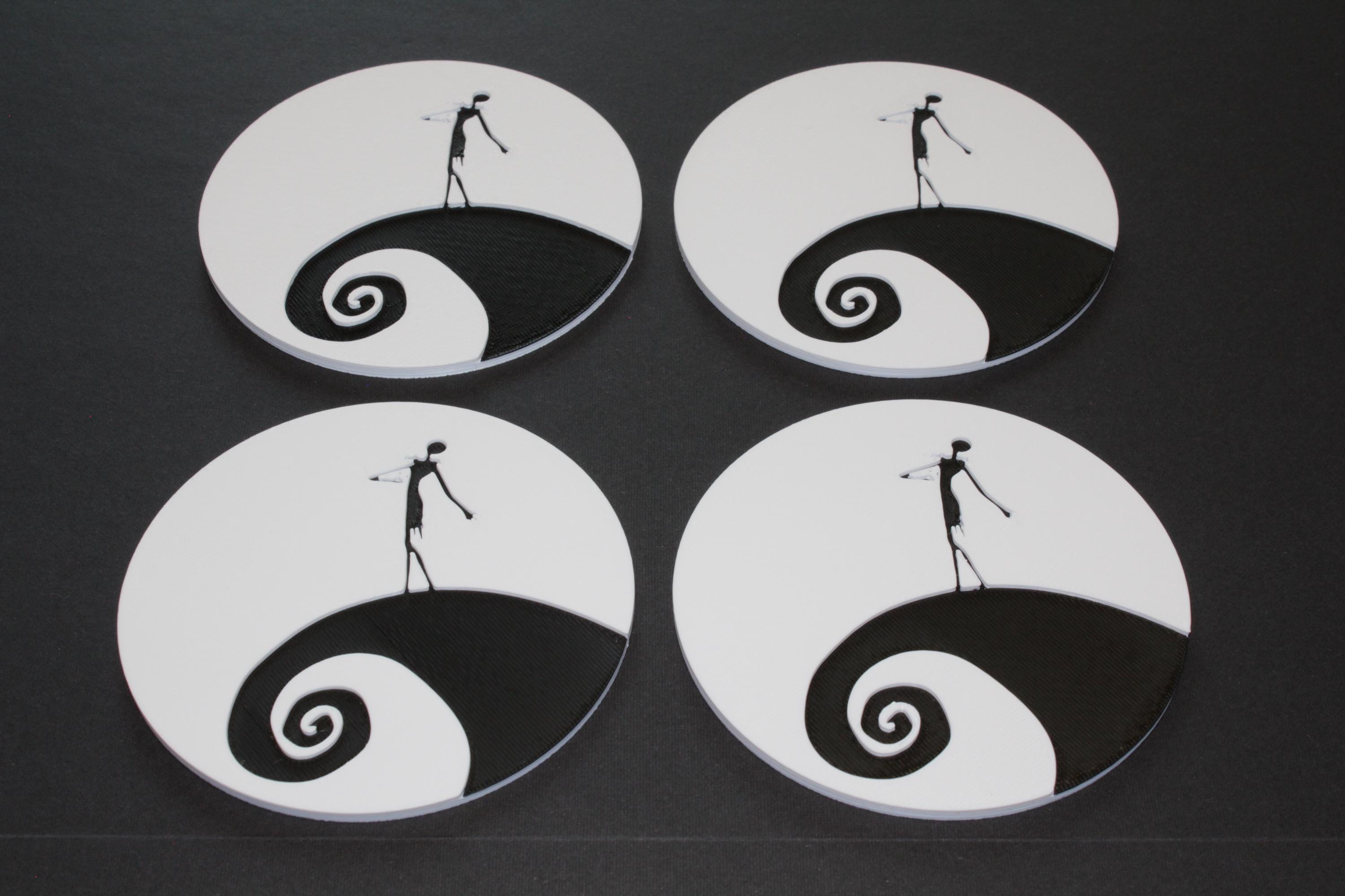 Nightmare Before Christmas Drink Coaster set of 4