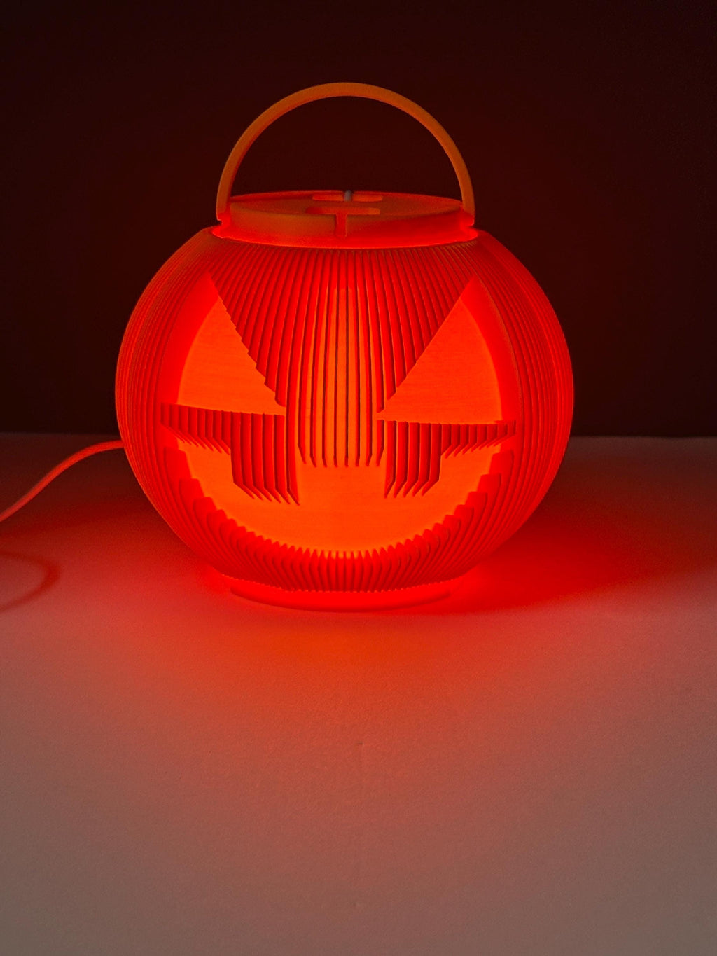 Halloween pumpkin lamp