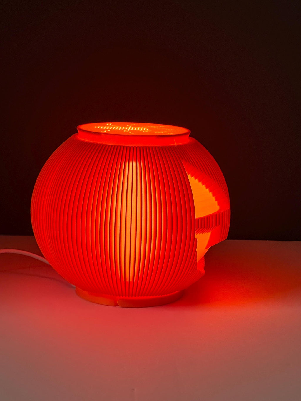 Halloween pumpkin lamp