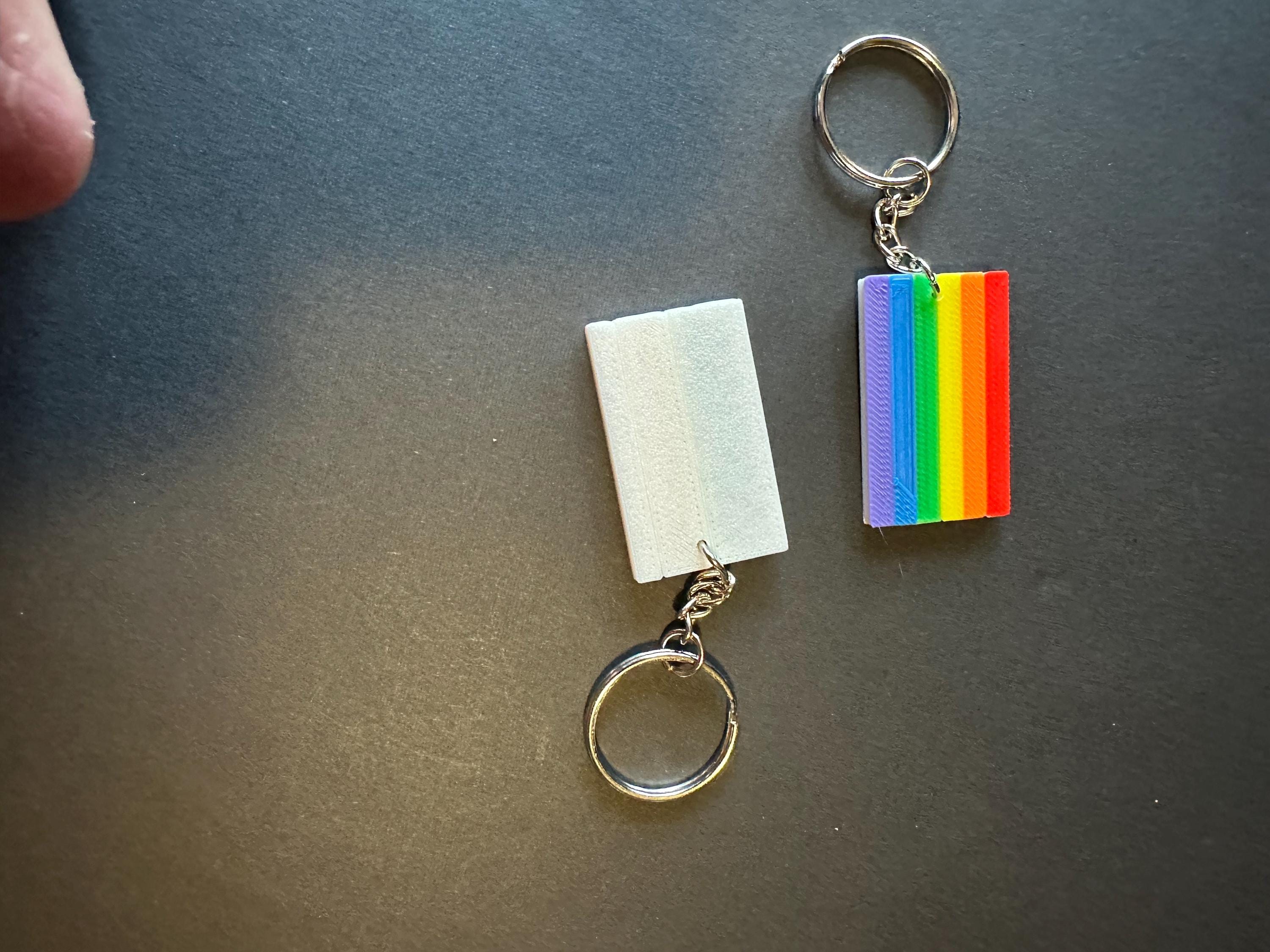 3D Printed Pride Flag Keychains