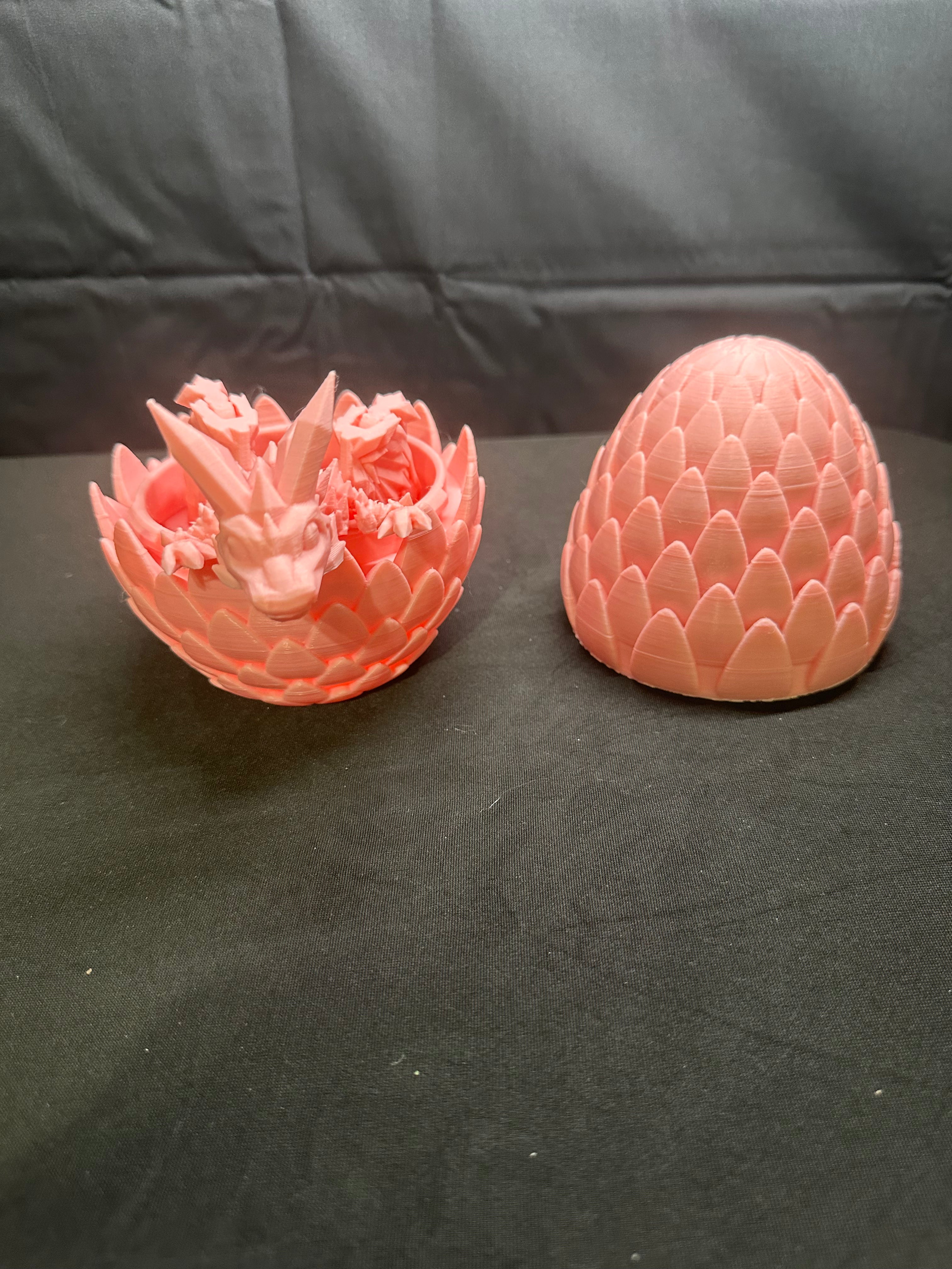 Dragon egg with baby dragon