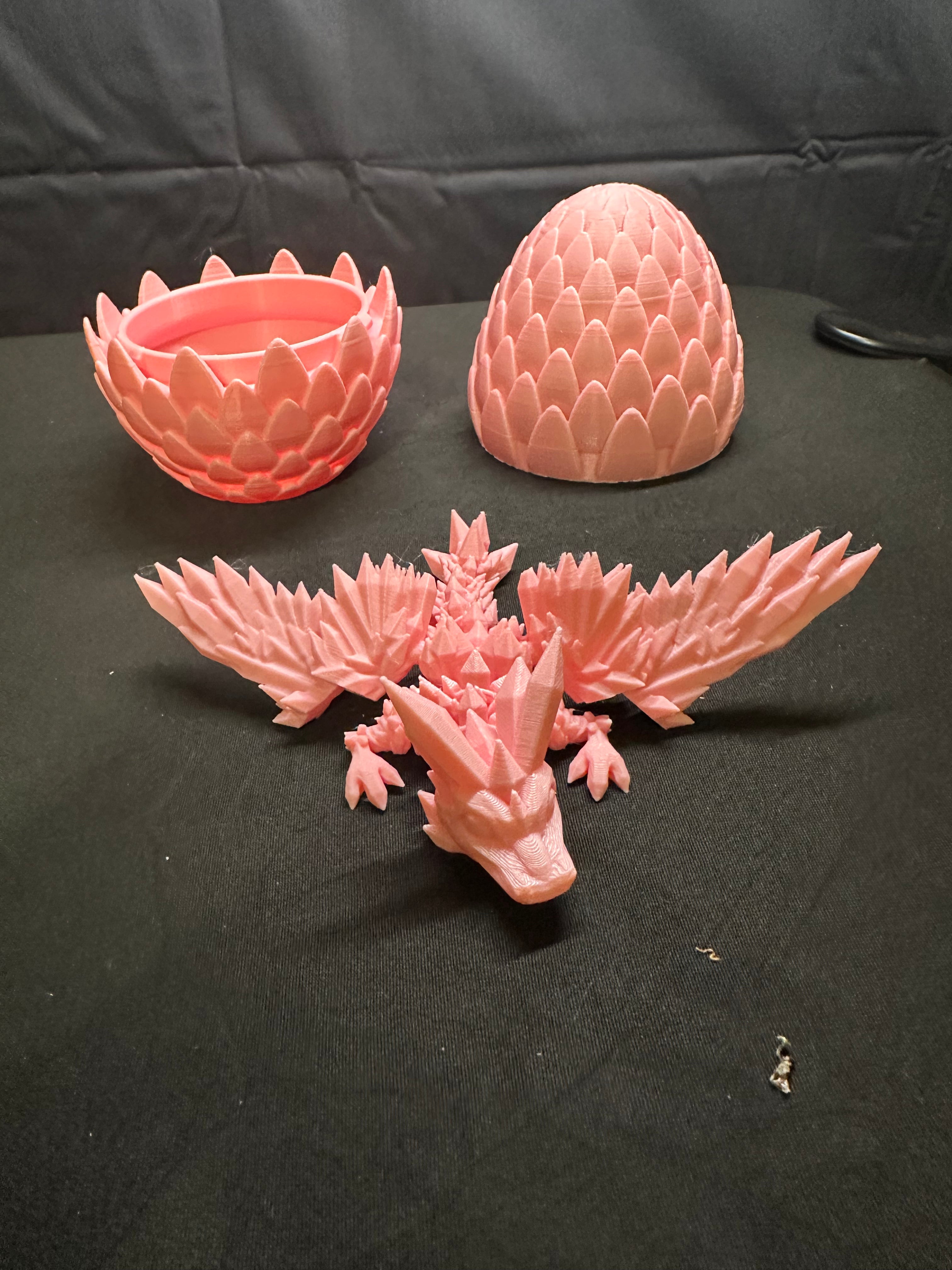 Dragon egg with baby dragon