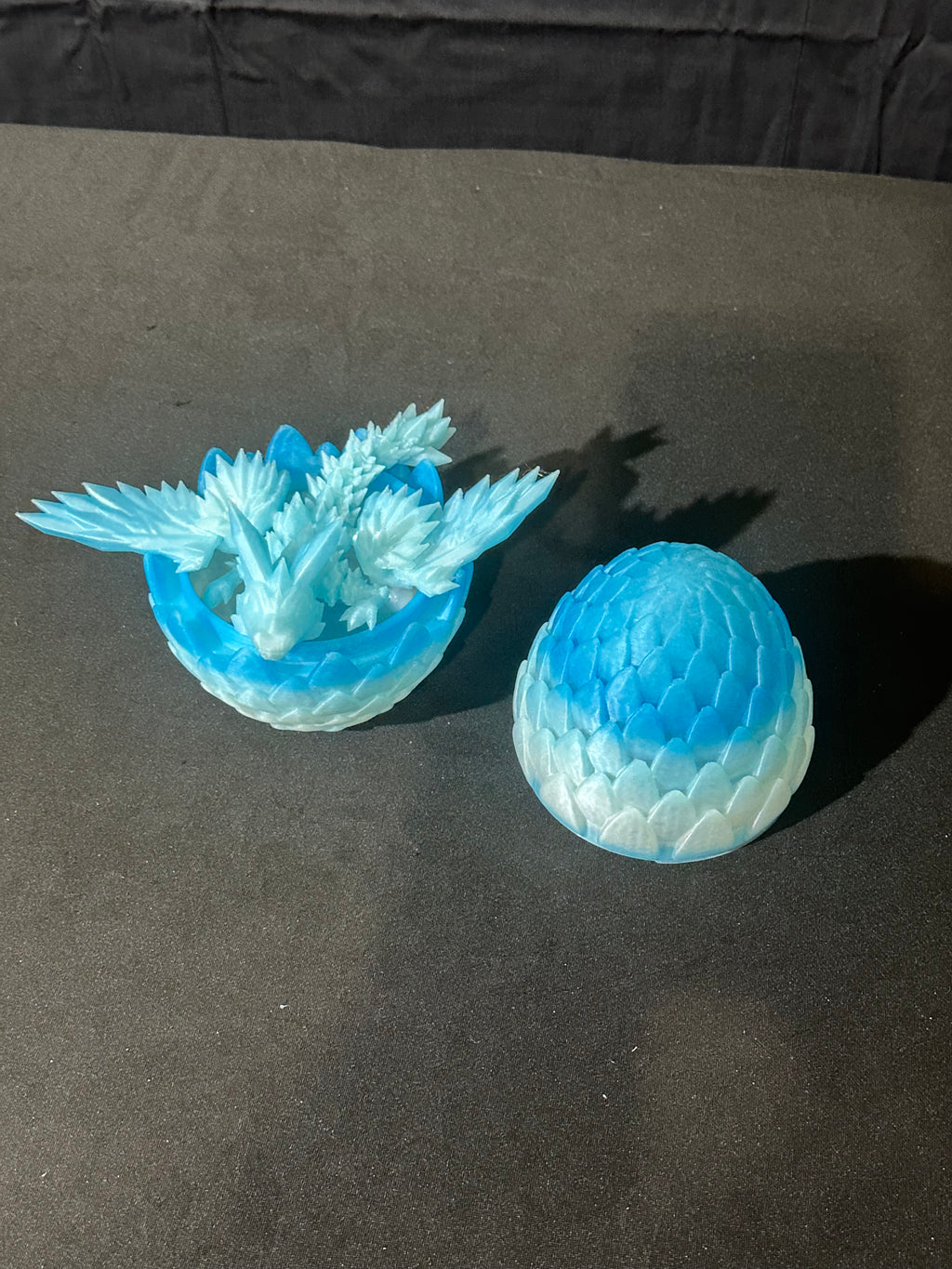 Dragon egg with baby dragon