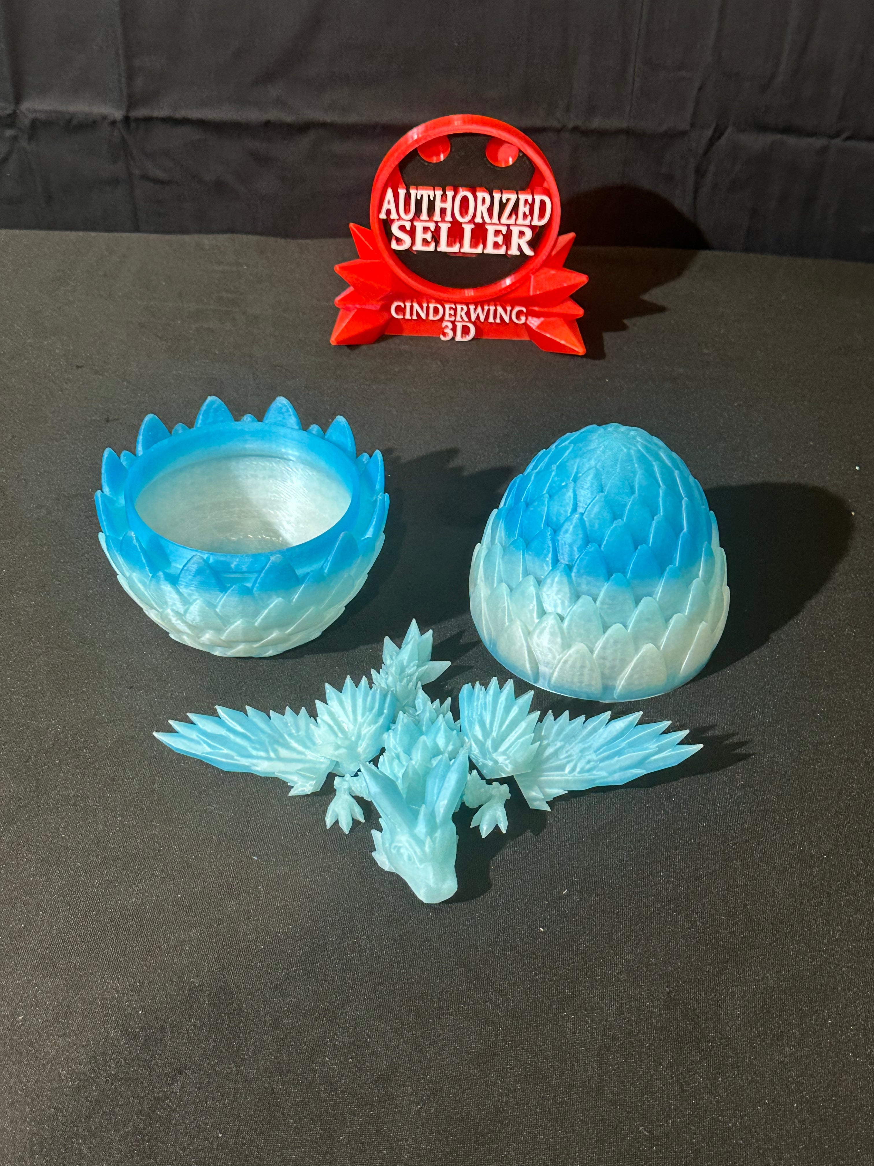 Dragon egg with baby dragon