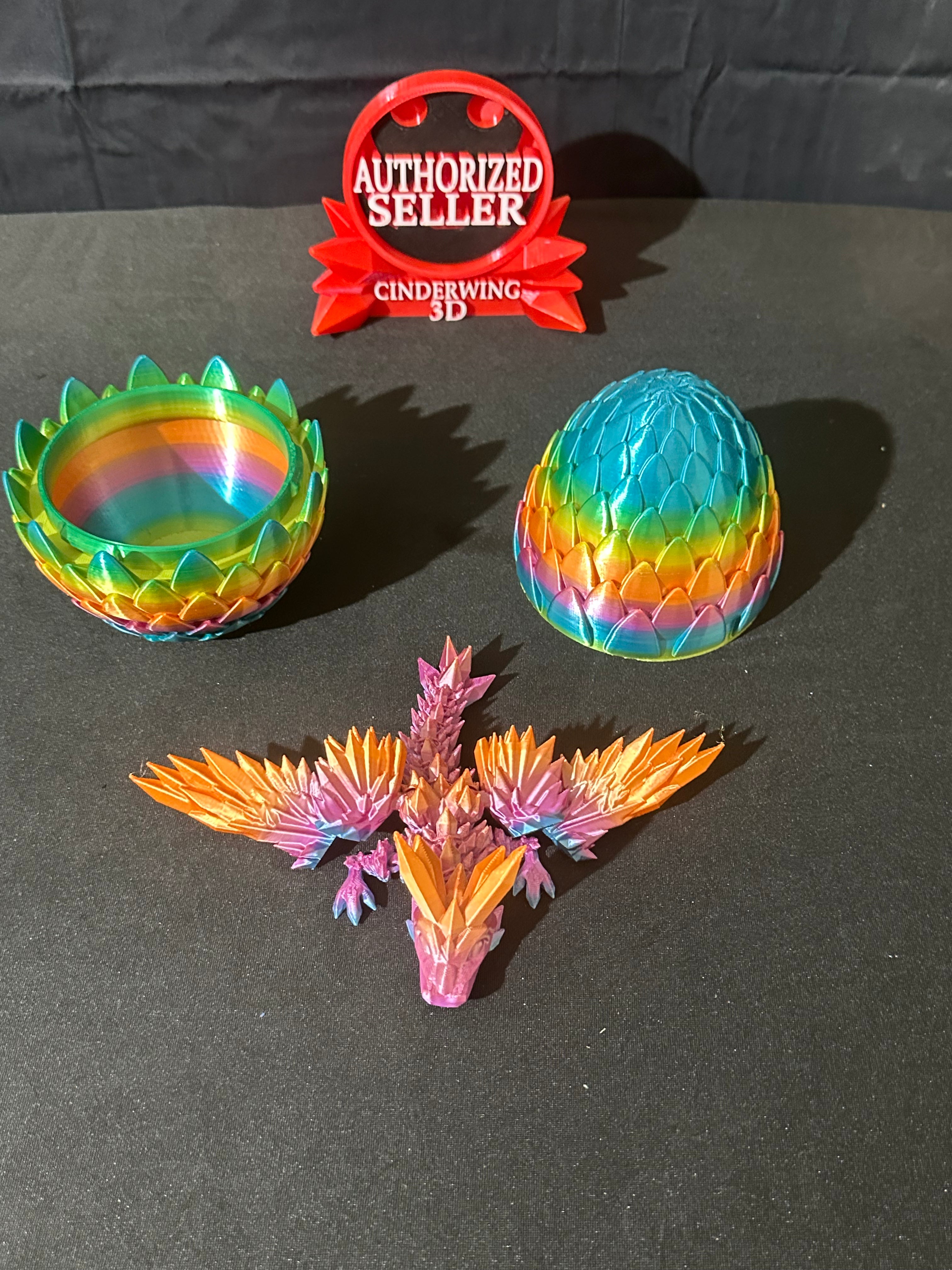 Dragon egg with baby dragon ￼