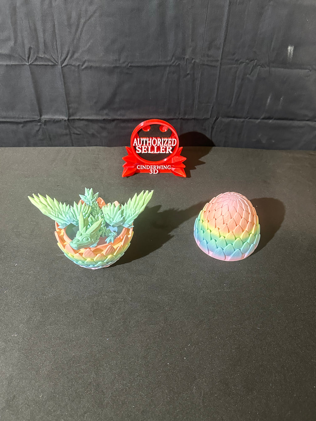 Dragon egg with baby dragon