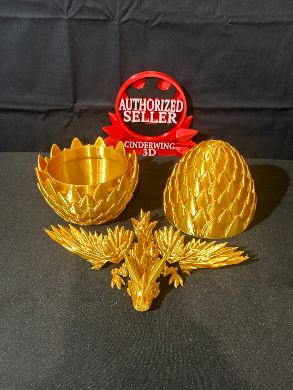 Dragon egg with baby dragon