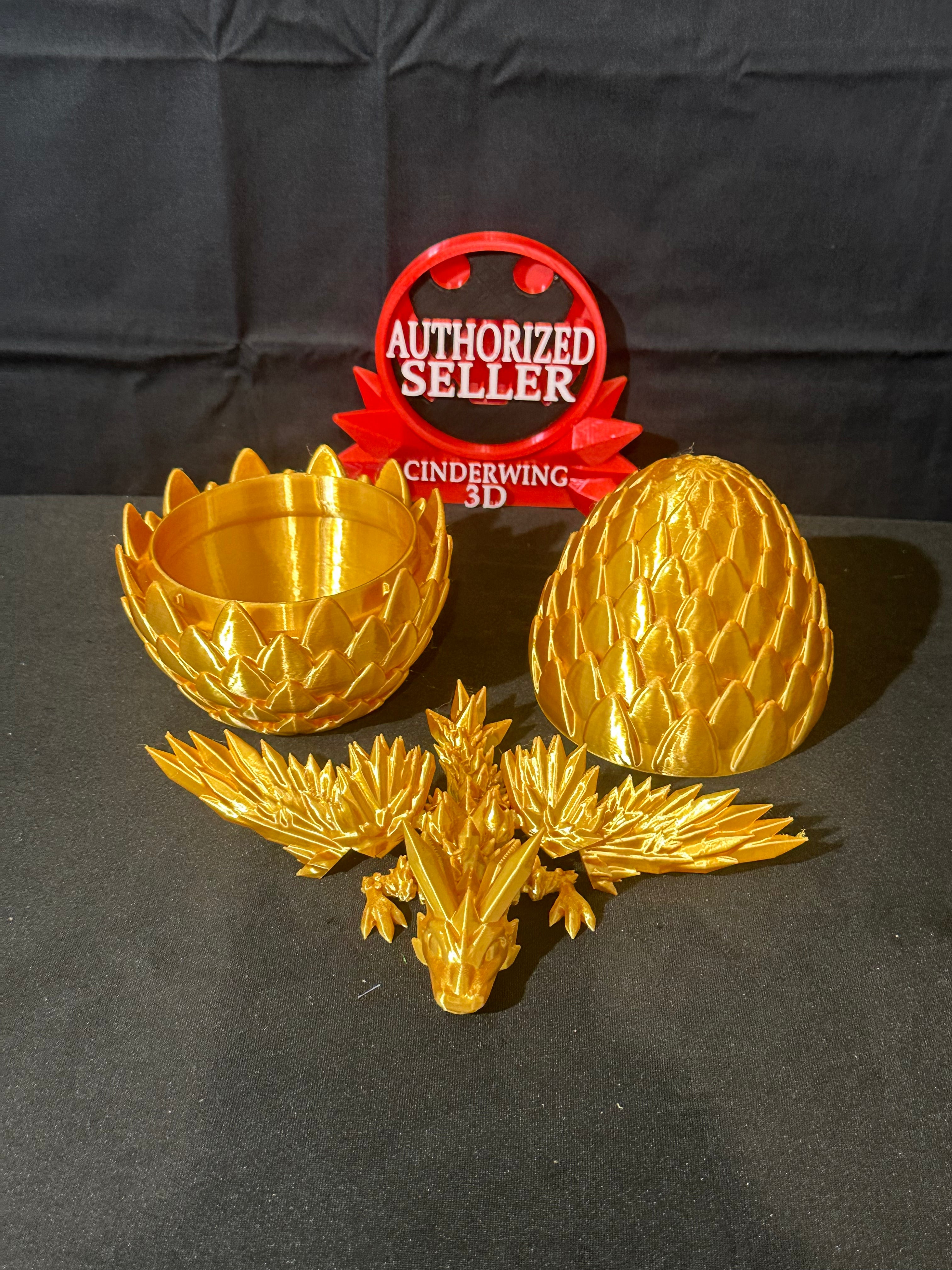 Dragon egg with baby dragon