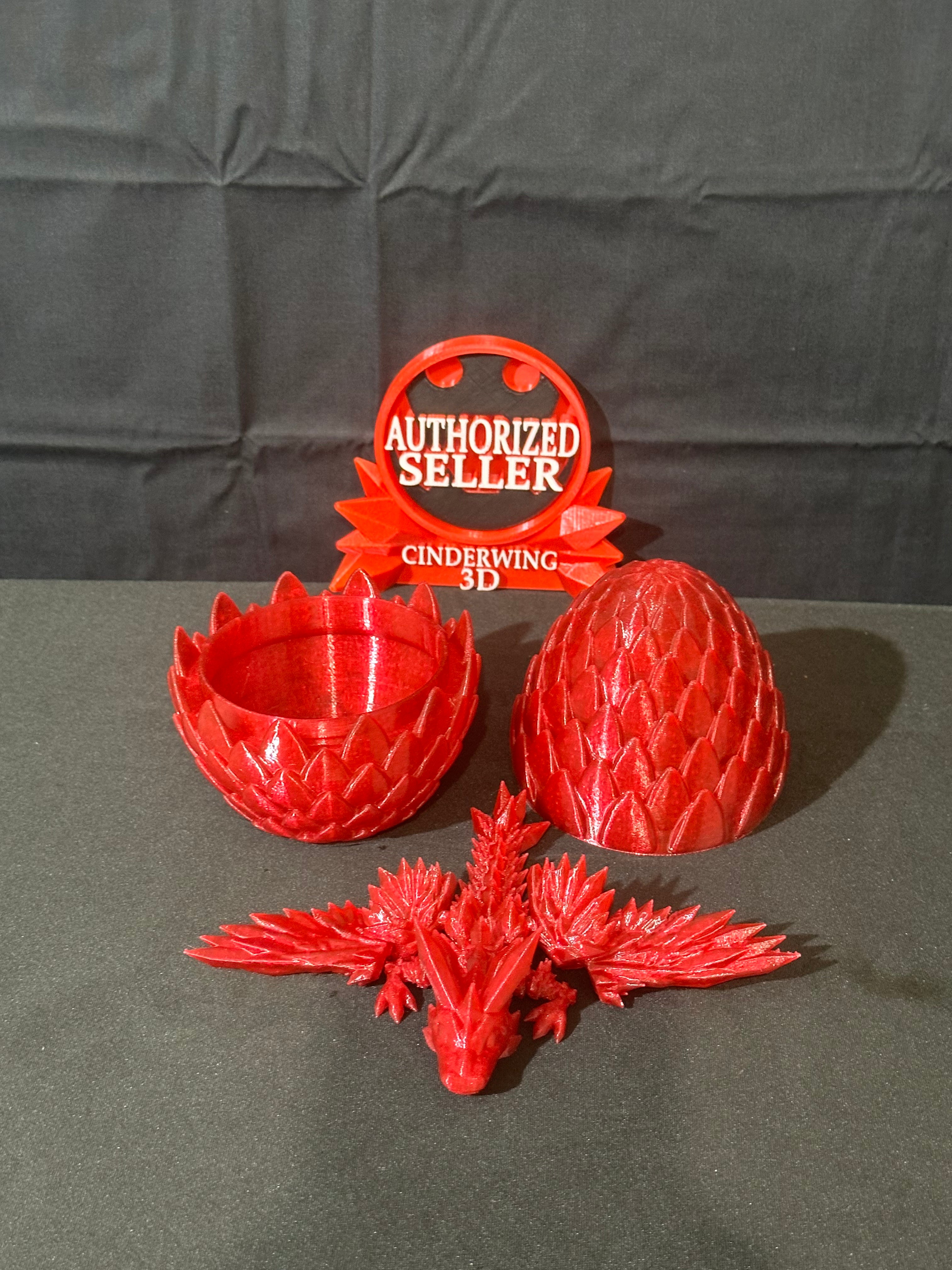 Dragon egg with baby dragon