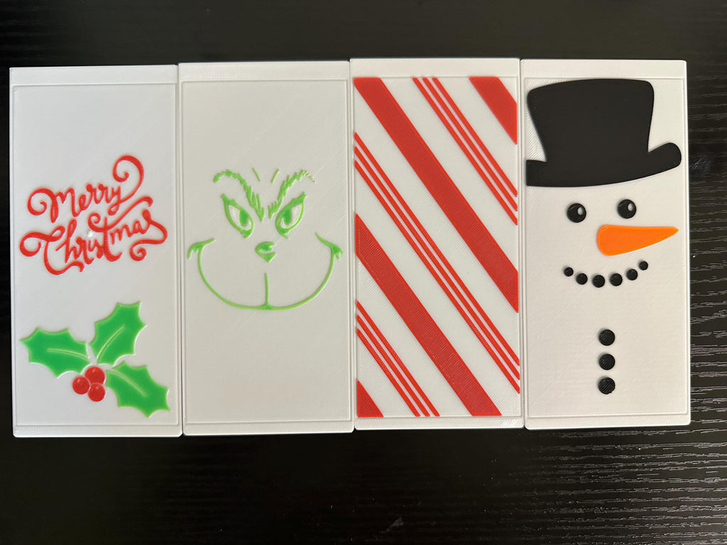 Christmas themed lantern panels