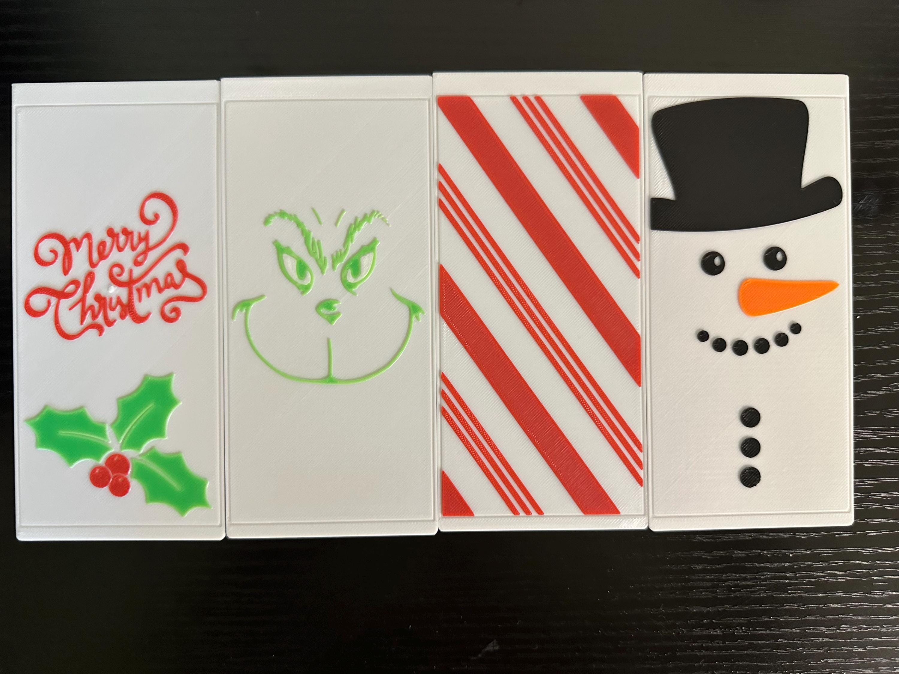 Christmas themed lantern panels