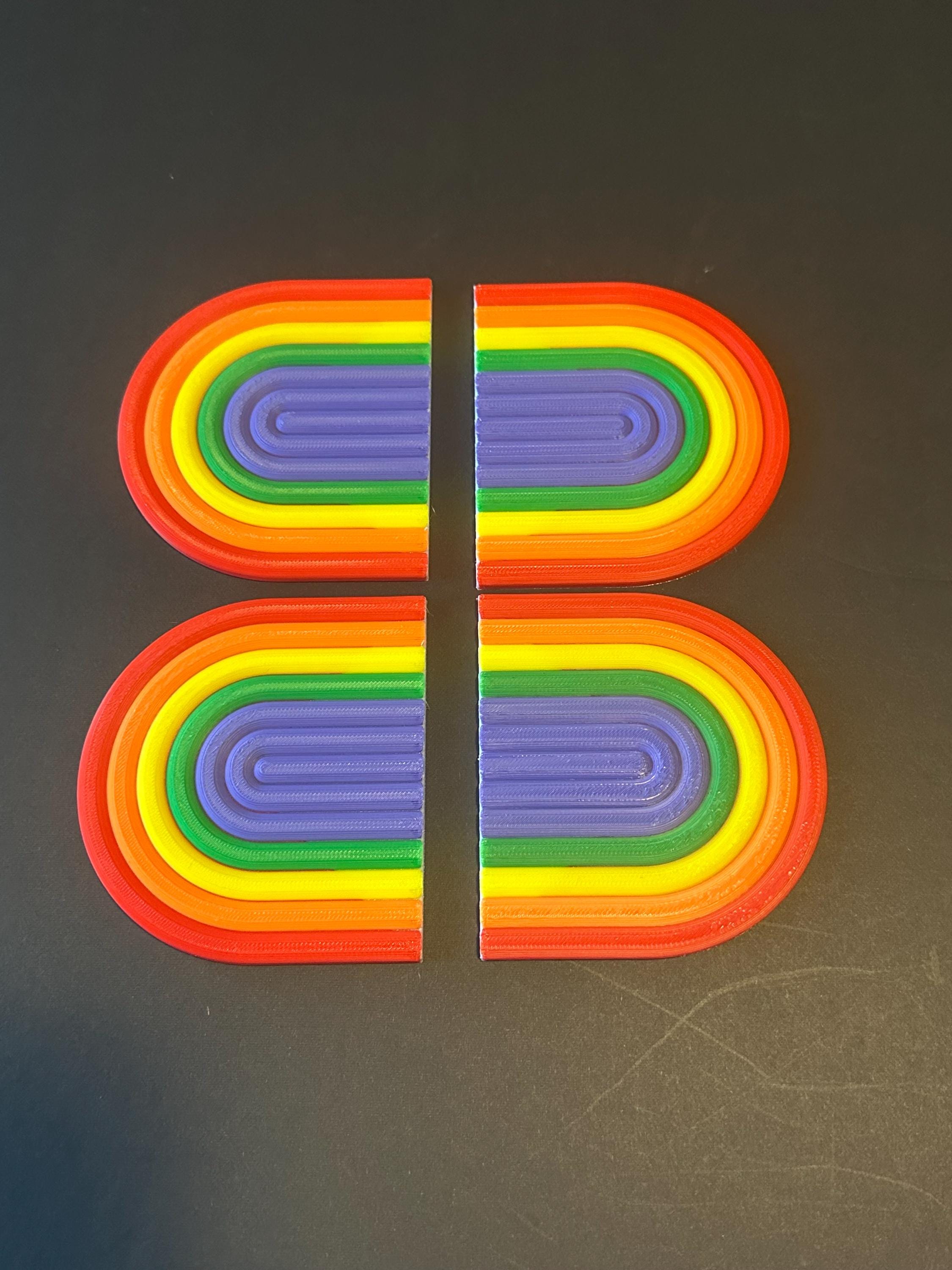 Rainbow Coasters